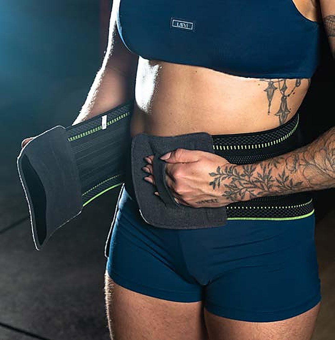 Cinta Lumbar Rendimiento en uso